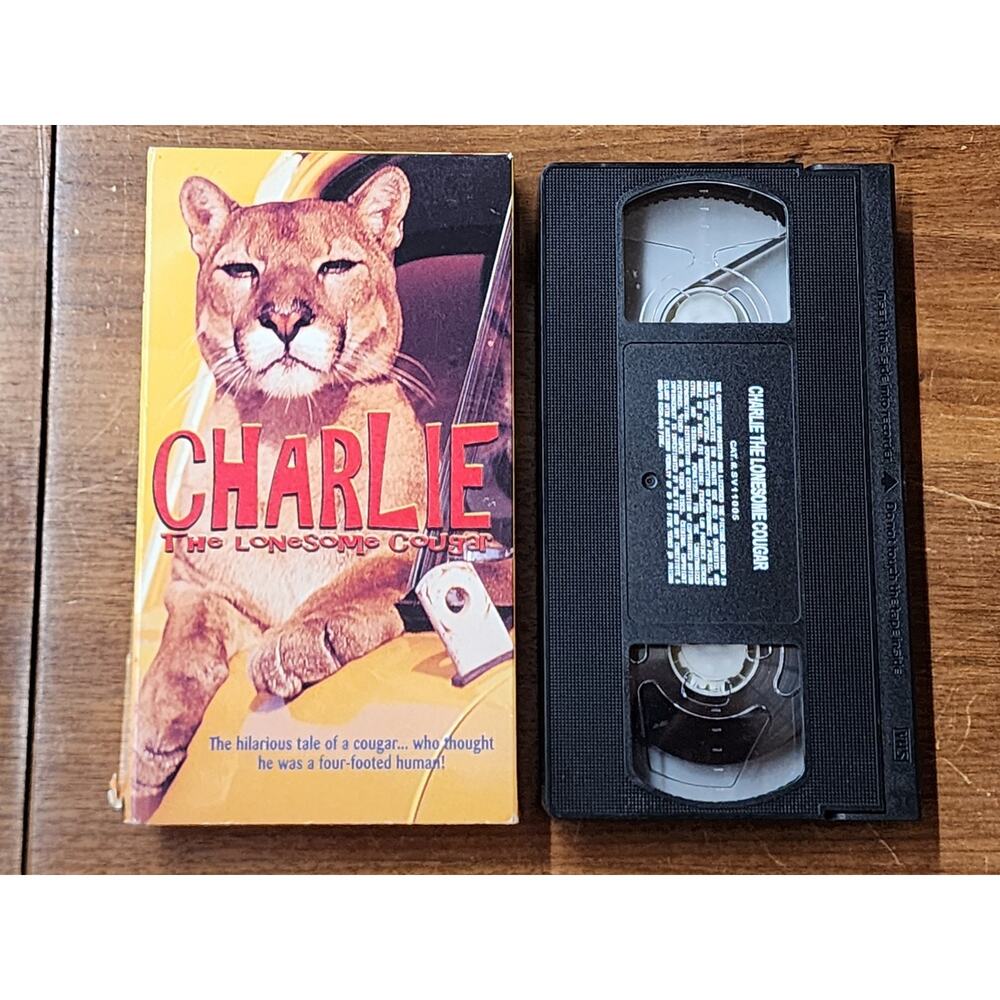 Charlie the Lonesome Cougar (VHS, 2000) Good, Sleeve Fair